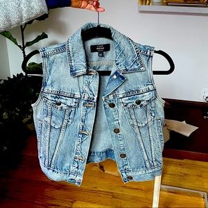 Jcrew denim vest